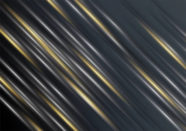 Abstracte Zwart Goud Ontwerp Achtergrond — Stockvector