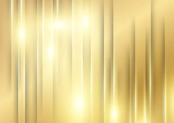 Abstrakter Luxuriöser Goldgrund Mit Linien Wellen Und Glänzenden Kurvenlinien Vektorillustration — Stockvektor