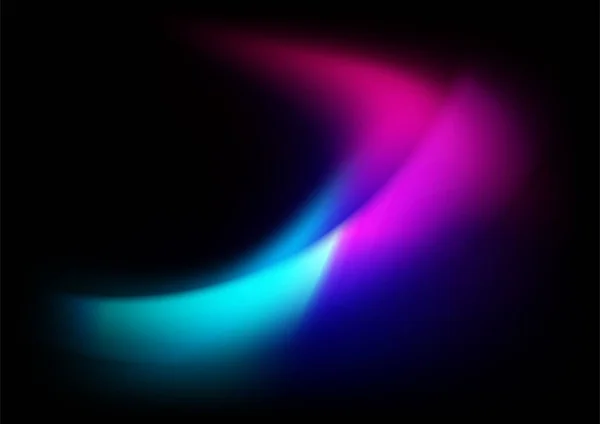 Abstract Blauw Roze Paars Verloop Aurora Vormen Vector Technologie Achtergrond — Stockvector