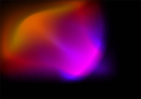 抽象的な色赤紫ピンクオレンジ黄色オーロラ虹の背景 — ストックベクタ