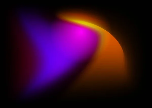 カラフルなベクトル現代の新鮮なグラデーションの背景とピンク紫色のオレンジ黄色のグラデーションぼやけた図形 — ストックベクタ