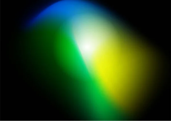 Rozmazané Pozadí Zeleně Žlutá Modrá Aurora Gradient Barva — Stockový vektor
