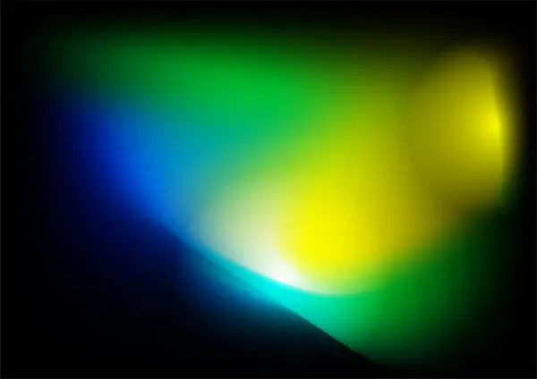 Размытый Фон Зеленым Желтым Синим Цветом Синего Синего Сияния — стоковый вектор