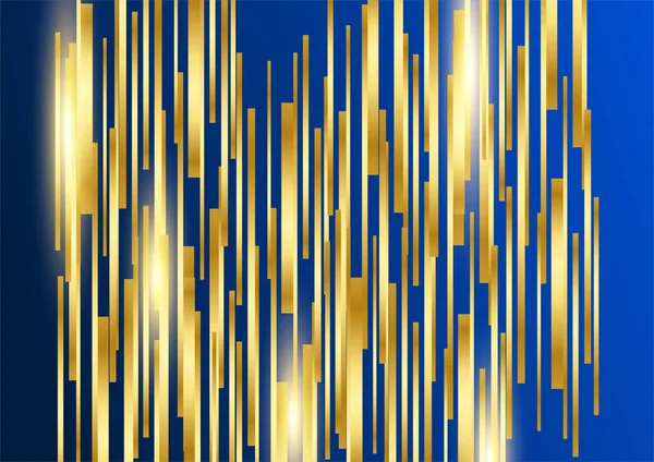 蓝色和金色背景 — 图库矢量图片