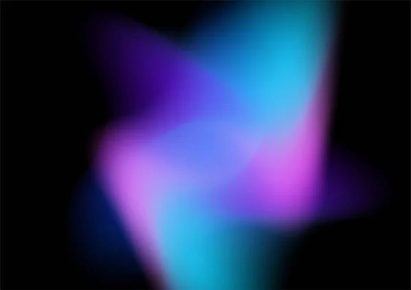 Mavi Mor Aurora Dokusuyla Soyut Bulanık Hologram Gramlı Gradyan Arkaplan — Stok Vektör