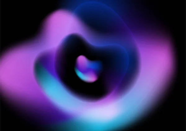 Resumen Borroso Holograma Degradado Fondo Con Azul Rosa Degradado Aurora — Vector de stock