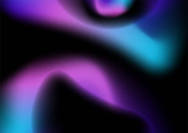 Abstract Blurred Hologram Gradient Background Blue Pink Purple Gradient Aurora — Stock Vector