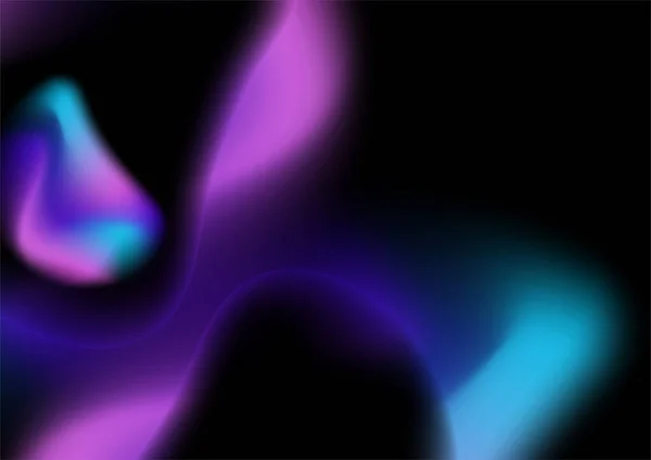 Абстрактний Розмитий Голограма Градієнтний Фон Синьо Рожевою Фіолетовою Текстурою Аурори — стоковий вектор