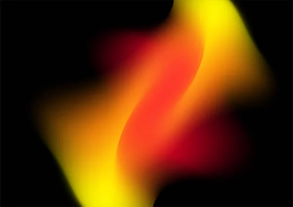 Abstrakt Röd Gul Orange Gradient Sammansättning Bakgrund Med Aurora Brand — Stock vektor