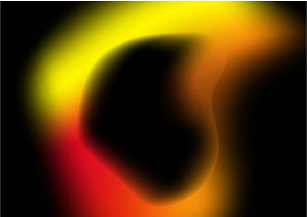 オレンジ色の赤黄火の光グラデーションの背景滑らかな青ぼやけた抽象 — ストックベクタ