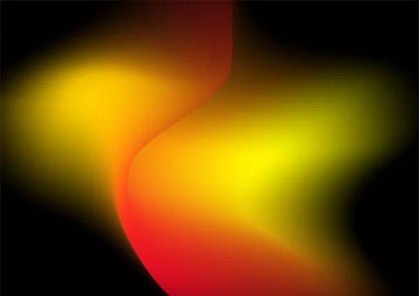 Abstrato Vermelho Amarelo Laranja Gradiente Composição Fundo Com Forma Fogo —  Vetores de Stock