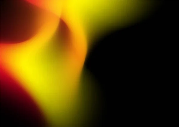 Оранжевый Красно Желтый Огненный Свет Фоне Гладко Синего Размытого — стоковый вектор