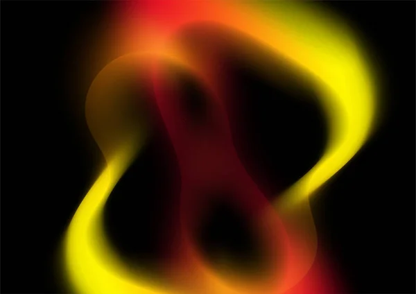 Abstrakter Feuerroter Orange Gelber Polarlichtanteil Hintergrund Des Feuers Technischer Hintergrund — Stockvektor