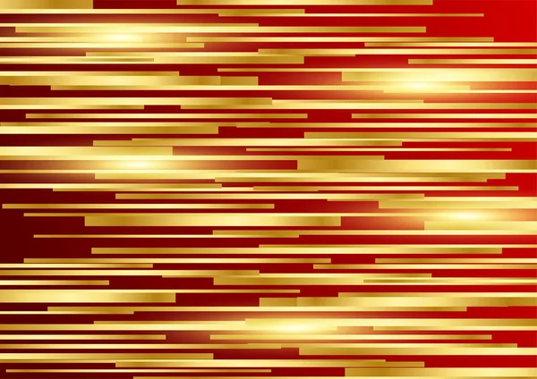 Abstrato Vermelho Escuro Fundo Dourado Com Formas Linha — Vetor de Stock