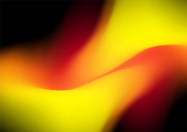 赤オレンジ色の黄色の炎のグラデーションが抽象的な色のぼかしの背景をぼかした 要旨火災勾配技術の背景 — ストックベクタ