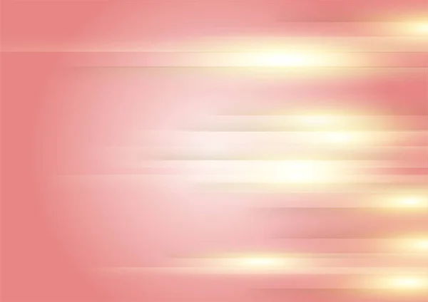 抽象的なピンクとゴールドの背景 — ストックベクタ