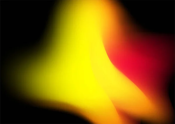 Vuur Rood Oranje Verloop Achtergrond Met Aurora Textuur — Stockvector