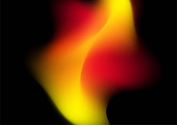 オレンジのグラデーションデフォーカス抽象写真滑らかな線パントン色の背景 — ストックベクタ