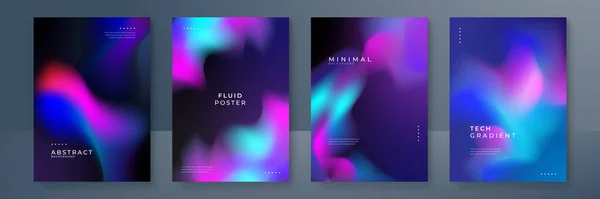 Fond Dégradé Bleu Rose Violet Flou Serti Motifs Dégradés Abstraits — Image vectorielle