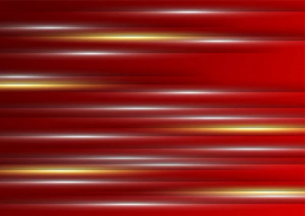 Абстрактний Темно Червоний Золотий Фон Фігурами Лінії — стоковий вектор