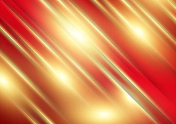 Abstraktní Tmavě Červené Zlaté Pozadí Tvary Čar — Stockový vektor