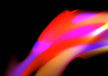 Siyah arkaplanda modern parlak bulanık eğimli arkaplan