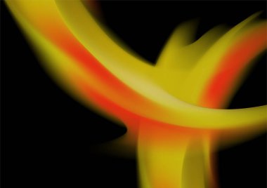 Siyah arkaplan üzerindeki soyut turuncu gradyan bulanık arkaplan