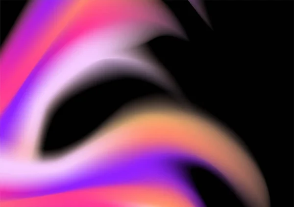 Modern Bright Blurred Gradient Background Black Background — Stock Vector