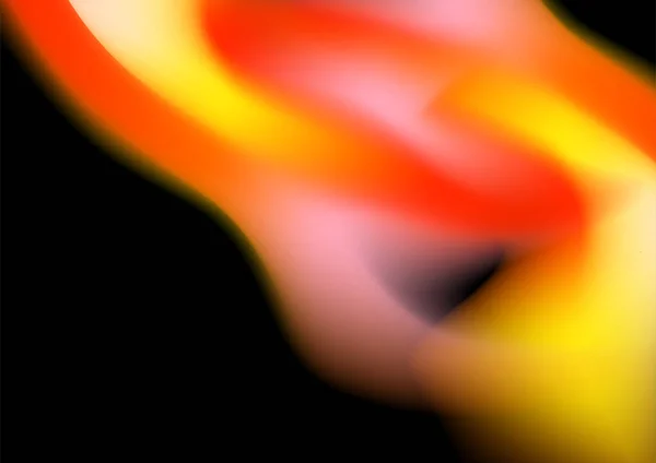 Abstract Orange Gradient Blur Background Black Background — Stock Vector