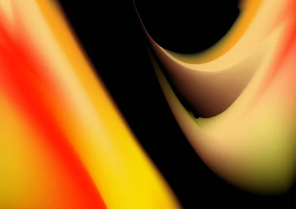 Абстрактный Оранжевый Градиент Размытия Фона Черном Фоне — стоковый вектор
