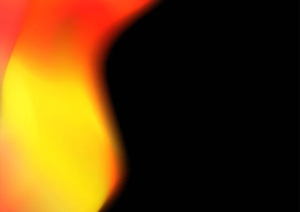 Abstrakt Orange Gradient Suddig Bakgrund Svart Bakgrund — Stock vektor