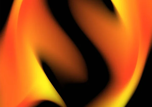 Abstract Orange Gradient Blur Background Black Background — Stock Vector