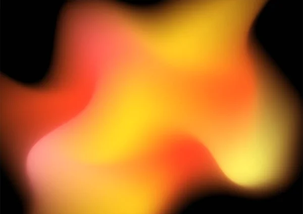 Abstract Portocaliu Gradient Blur Fundal Fundal Negru — Vector de stoc