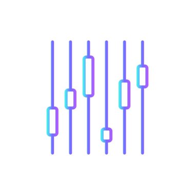 Mavi duoton tarzında Graph Data yönetim simgesi. grafik, büyüme, diyagram, bilgi, istatistik, piyasa, ilerleme. Vektör illüstrasyonu