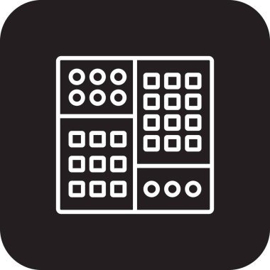 Küme Veri Yönetimi simgesi ile siyah doldurulmuş çizgi biçimi. ağ, konsept, sunucu, veritabanı, küresel bağlantı, analiz. Vektör illüstrasyonu