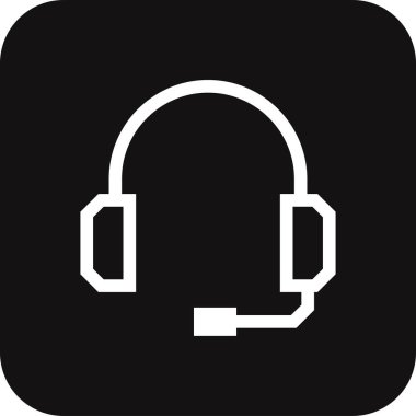 Siyah çizgili müşteri hizmetleri ikonu. Merkez, internet, iletişim, bilgi, asistan, tele pazarlama, bilgi. Vektör illüstrasyonu