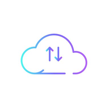 İş ikonunu mavi duoton stilinde paylaşmak. share, social, media, network, button, element, link. Vektör illüstrasyonu