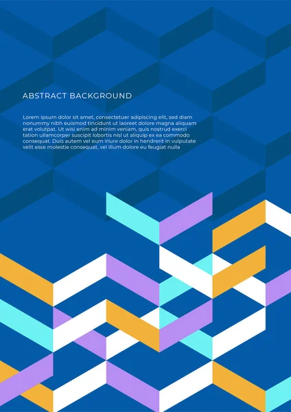 Abstrakte Geometrische Muster Kreise Dreiecke Und Quadratische Bauhaus Banner Grafische — Stockvektor