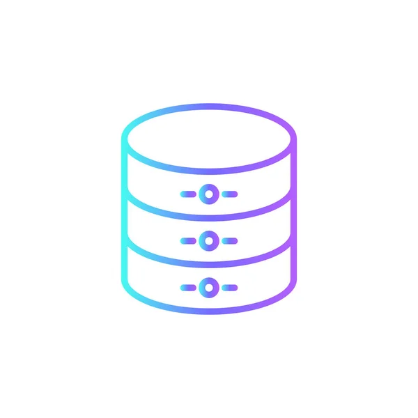 Datenmanagement Symbol Mit Blauem Duoton Stil Informationen Vektorillustration — Stockvektor