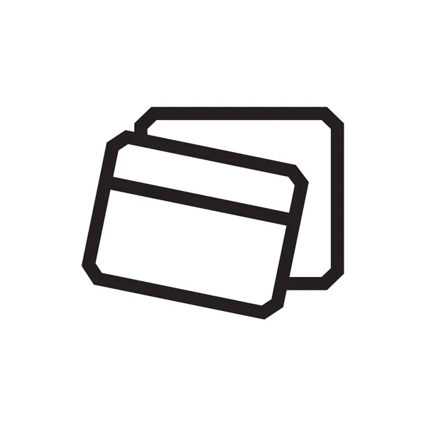 Πιστωτική Κάρτα Business Icon Μαύρο Περίγραμμα Στυλ Τράπεζα Οικονομικά Χρήματα — Διανυσματικό Αρχείο