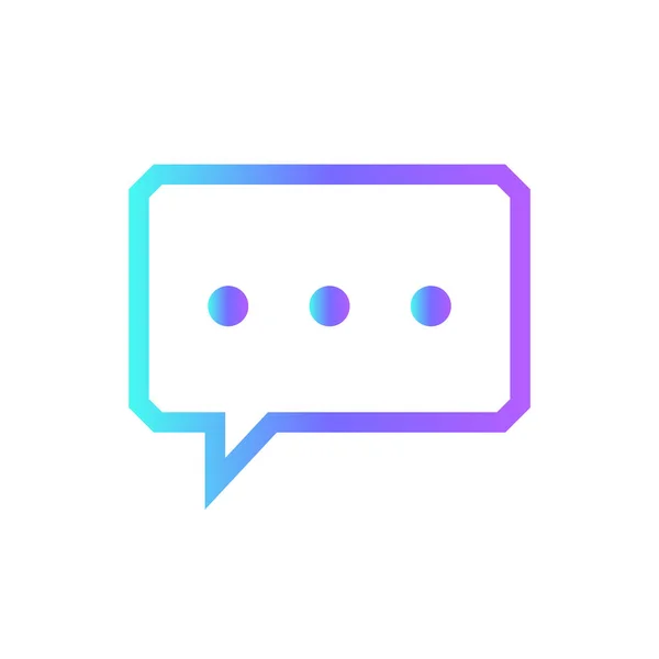 Chat Üzleti Ikon Kék Duoton Stílusban Kommunikáció Üzenet Beszéd Buborék — Stock Vector