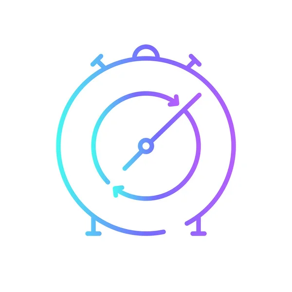 Timer Ícone Negócios Com Estilo Duotone Azul Tempo Relógio Relógio —  Vetores de Stock