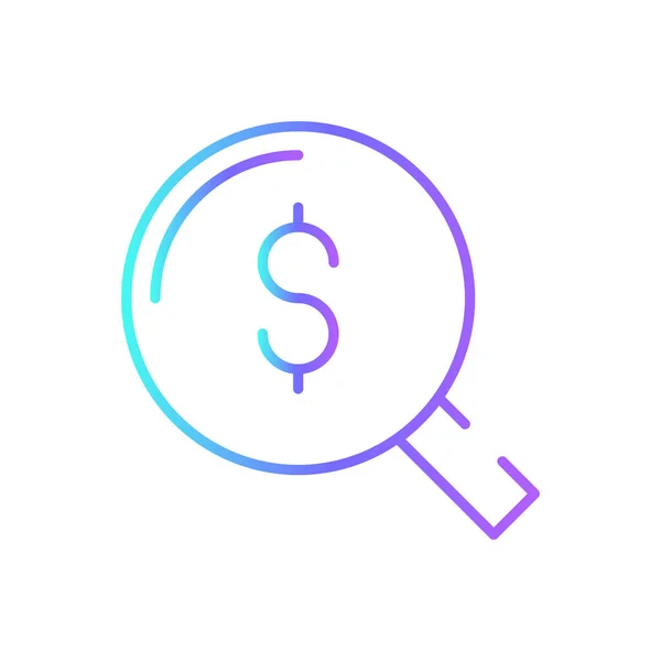 Money Seeker Business Icon Blue Duotone Style Job Job Seeker — Stock Vector