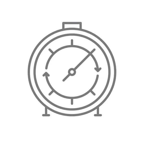 Timer Business Εικονίδιο Μαύρο Περίγραμμα Στυλ Ώρα Ρολόι Ρολόι Χρονόμετρο — Διανυσματικό Αρχείο