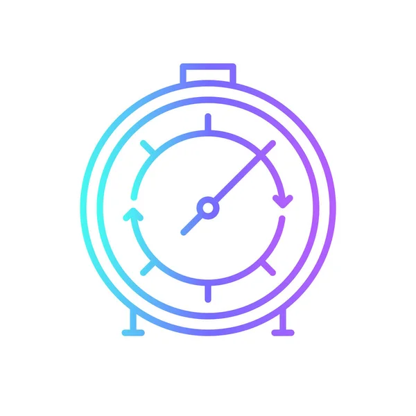 Ikona Timer Business Niebieskim Stylu Duotone Czas Zegar Zegarek Stoper — Wektor stockowy