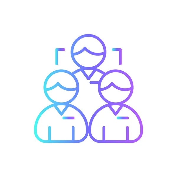 Team Business Εικονίδιο Μπλε Duotone Στυλ Ομαδικότητα Άνθρωποι Συνεργασία Ομάδα — Διανυσματικό Αρχείο