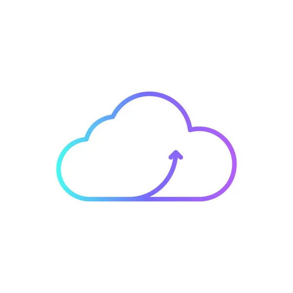 Ανεβάστε Icloud Business Εικονίδιο Μπλε Duotone Στυλ Τεχνολογία Διαδίκτυο Πληροφορική — Διανυσματικό Αρχείο
