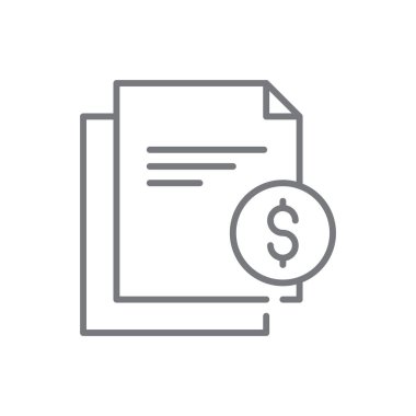 Yatırım araçları siyah ana hatlı iş simgesi. finans, yatırım, enstrüman, kar, hesap, yönetim, rapor. Vektör illüstrasyonu