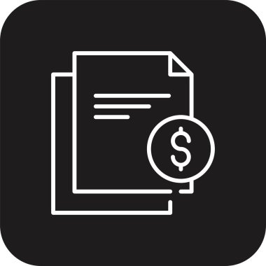 Yatırım araçları siyah çizgili iş simgesi. finans, yatırım, enstrüman, kar, hesap, yönetim, rapor. Vektör illüstrasyonu