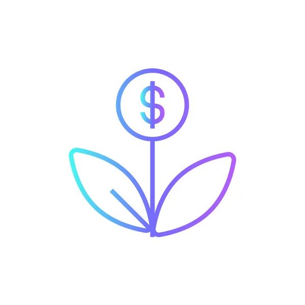 Interest Business Icon Blue Duotone Style Финансы Ставка Финансы Деньги — стоковый вектор